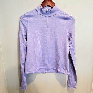 Allbirds Women's Light Purple Half-Zip Sweatshirt